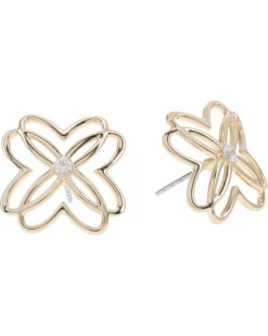 Lilly Pulitzer Lp Logo Pearl Stud Earrings