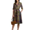 Lauren Ralph Lauren Plaid Tie Front Linen Shirtdress | Dresses