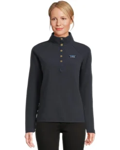 L.L.Bean Lakewashed Ottoman Knit Quarter Snap | Sweaters