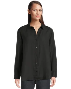 Eileen Fisher Classic Collar Long Shirt | Shirts & Tops -Shoes For Every Day 711cGUTi0KL. AC SR736920