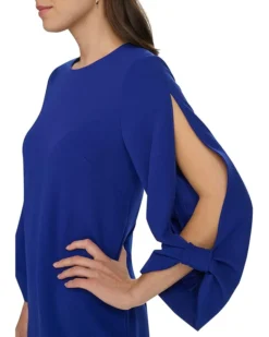 Calvin Klein Scuba Crepe Keyhole Sleeve | Dresses -Shoes For Every Day 711qN hAjxL. AC SR736920