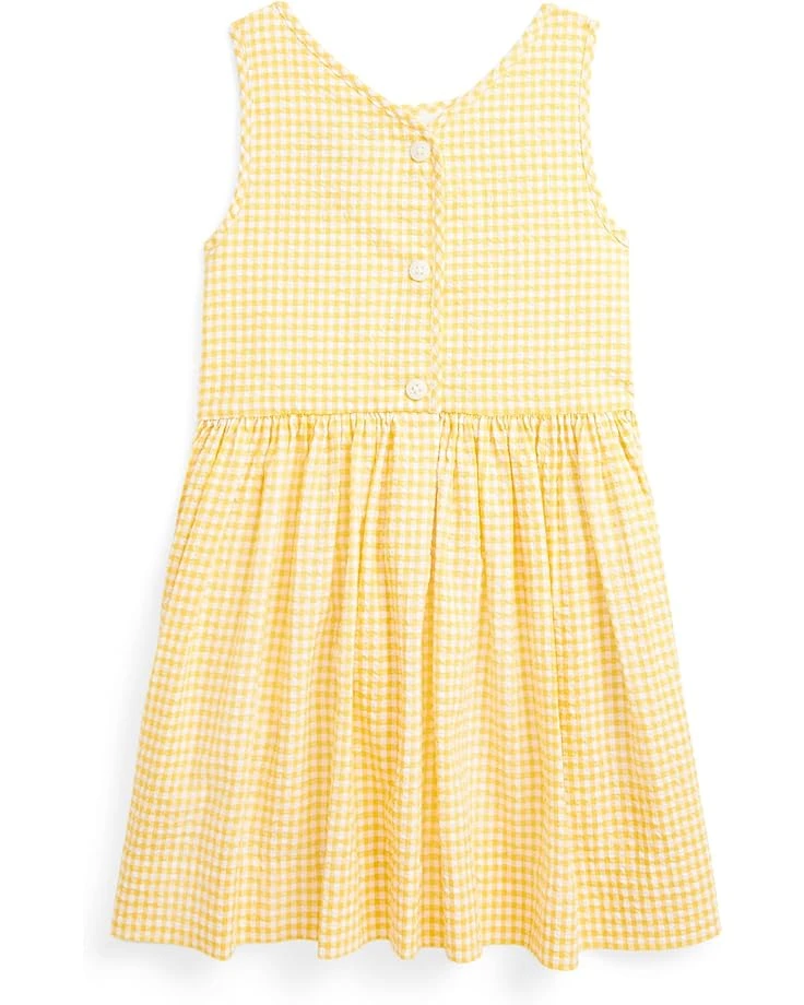 Polo Ralph Lauren Kids Gingham Cotton Seersucker Dress (Toddler/Little Kid) | Dresses 2 Polo Ralph Lauren Kids Gingham Cotton Seersucker Dress (Toddler/Little Kid) | Dresses - Image 2