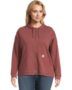 Carhartt Plus Size TENCEL™ Fiber Series Loose Fit Full-Zip Sweatshirt | Hoodies & Sweatshirts