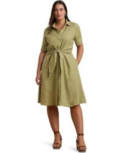 Lauren Ralph Lauren Plus Size Wakana Elbow Sleeve Day Dress | Dresses