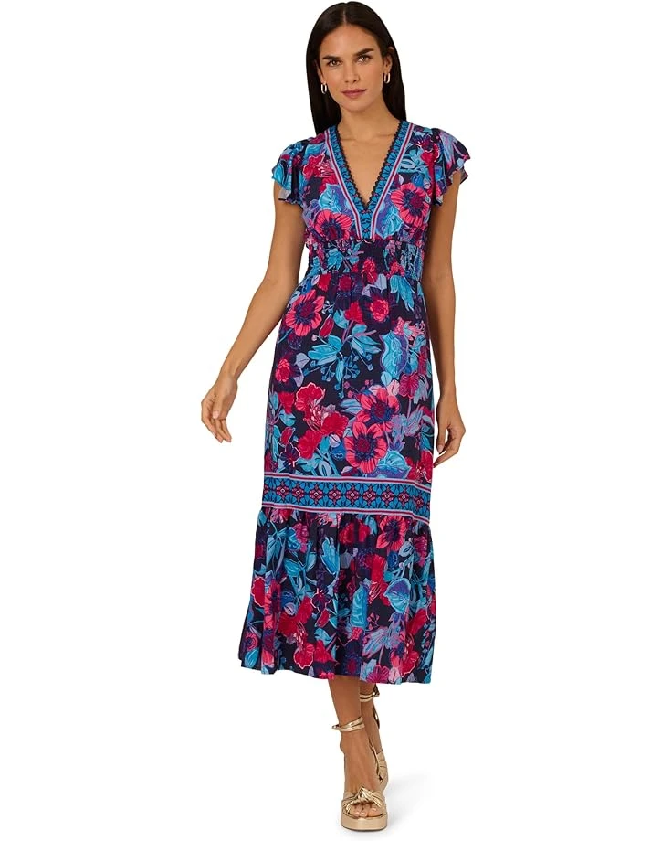 Adrianna Papell Printed Midi Dress | Dresses 1 Adrianna Papell Printed Midi Dress | Dresses