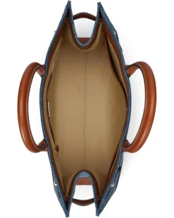 Lauren Ralph Lauren Leather-trim Denim Large Devyn Tote Bag | Handbags -Shoes For Every Day 715KewSIXkL. AC SR736920