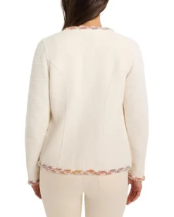 NIC+ZOE Mix Trim Knit Jacket | Coats & Outerwear 6 NIC+ZOE Mix Trim Knit Jacket | Coats & Outerwear -Shoes For Every Day 716GHMpIZcL. AC SR736920