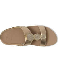 FitFlop Halo Bead-Circle Metallic H-Bar Slides | Sandals -Shoes For Every Day 718UoNQKM4L. AC SR736920