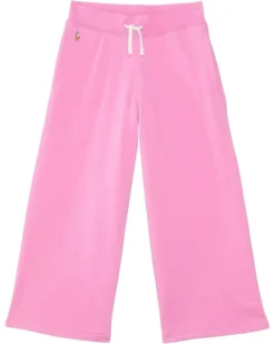 Polo Ralph Lauren Kids French Terry Wide-Leg Sweatpant (Toddler/Little Kid) | Pants