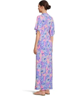 Lilly Pulitzer Wisteria Elbow Sleeve V-Neck | Dresses -Shoes For Every Day 718mCRgJ64L. AC SR736920