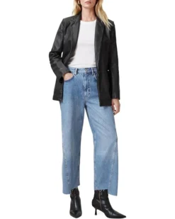 AllSaints Deri Leather Blazer | Coats & Outerwear -Shoes For Every Day 719ER3UL0PL. AC SR736920