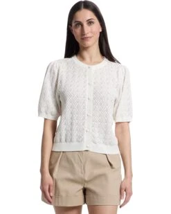 Lilla P Pointelle Cardigan | Sweaters