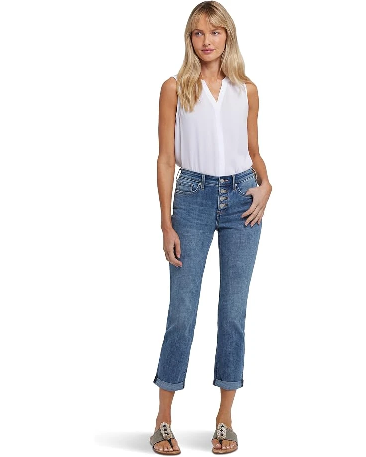 NYDJ Sheri Slim Ankle Roll Cuff Jeans in Majorca Bay 1 NYDJ Sheri Slim Ankle Roll Cuff Jeans in Majorca Bay