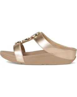 FitFlop Halo Bead-Circle Metallic H-Bar Slides | Sandals -Shoes For Every Day 71BLnFSCDBL. AC SR736920
