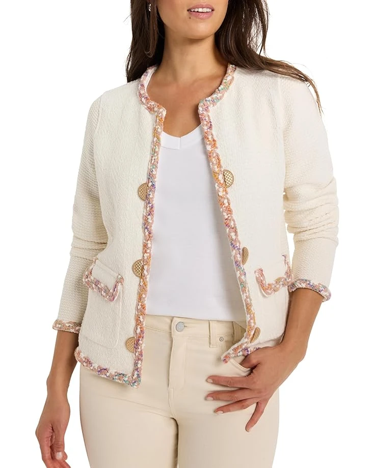 NIC+ZOE Mix Trim Knit Jacket | Coats & Outerwear 1 NIC+ZOE Mix Trim Knit Jacket | Coats & Outerwear