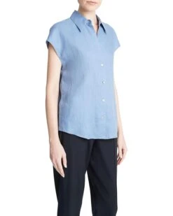 Vince Cap Sleeve Button Down Blouse | Shirts & Tops