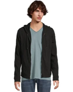 John Varvatos Ihsan Zip Hoodie K6567S25 | Hoodies & Sweatshirts