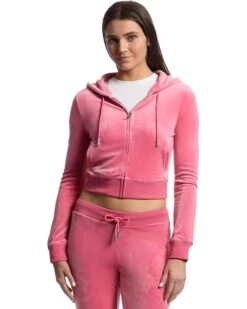 Juicy Couture Solid Classic Juicy Hoodie With Back Bling | Hoodies & Sweatshirts -Shoes For Every Day 71DKRgR1OsL. AC SR736920