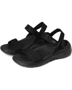 SKECHERS Performance Arch Fit 2.0 Finished Knit Quarter Strap | Sandals