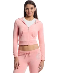 Juicy Couture Heritage Cropped Track Jacket | Hoodies & Sweatshirts -Shoes For Every Day 71GJpWj1ndL. AC SR736920