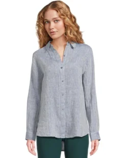 Eileen Fisher Classic Collar Long Shirt | Shirts & Tops -Shoes For Every Day 71IMT4GGwZL. AC SR736920
