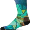 Smartwool Hike Targeted Cushion Mirror Mountain Print Crew Socks