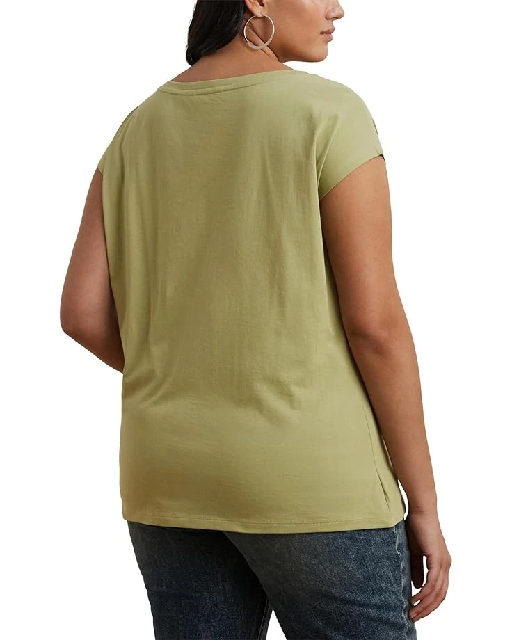 Lauren Ralph Lauren Plus Size Grieta Short Sleeve T-Shirt | Shirts & Tops 2 Lauren Ralph Lauren Plus Size Grieta Short Sleeve T-Shirt | Shirts & Tops - Image 2