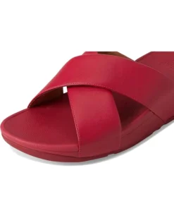 FitFlop Lulu Cross Slide Leather Sandals -Shoes For Every Day 71Iz1tMrnTL. AC SR736920