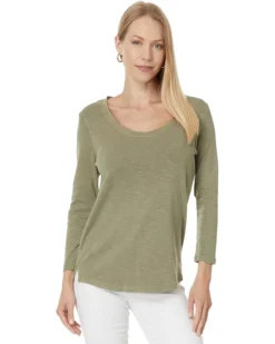 Tommy Bahama Ashby Isles Rib 3/4 Sleeve Scoop | Shirts & Tops -Shoes For Every Day 71J67ne2cL. AC SR736920