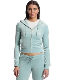 Juicy Couture Solid Classic Juicy Hoodie With Back Bling | Hoodies & Sweatshirts -Shoes For Every Day 71JOS89ObtL. AC SR736920