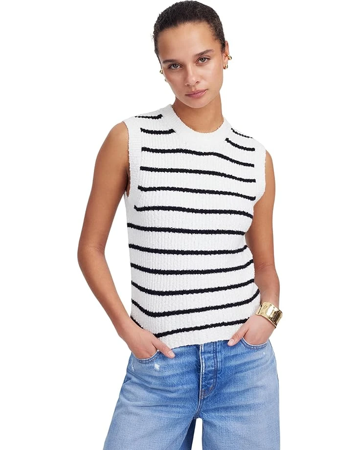 Madewell Stripe Seneca Cotton Boucle Tank | Sweaters 1 Madewell Stripe Seneca Cotton Boucle Tank | Sweaters