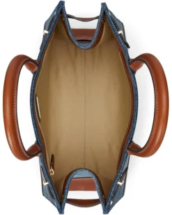 Lauren Ralph Lauren Leather-trim Denim Medium Devyn Tote Bag | Handbags -Shoes For Every Day 71KKazFEBRL. AC SR736920