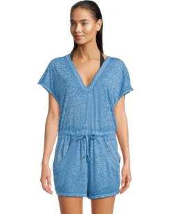 BECCA Beach Date V Neck Romper Cover-Up | Swimwear -Shoes For Every Day 71KUd3XyoGL. AC SR736920