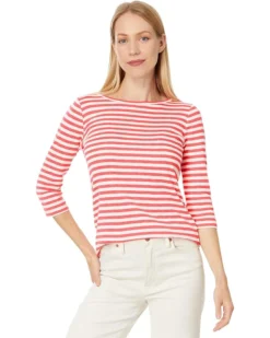 NIC+ZOE 3/4 Sleeve Stripe Boat Tee | Shirts & Tops -Shoes For Every Day 71KuVax9GbL. AC SR736920