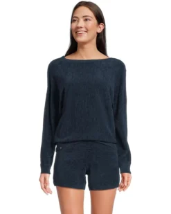 Barefoot Dreams Cozychic Ultra Lite® Boatneck Pullover and Short Set | Sweaters -Shoes For Every Day 71LBUrTO2nL. AC SR736920
