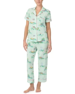 Kate Spade New York Short Sleeve Cropped PJ Set | Sleepwear