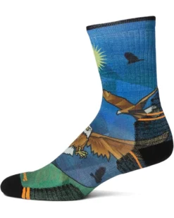 Smartwool Hike Targeted Cushion Eagle Print Crew Socks