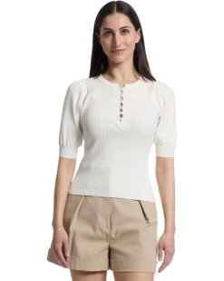 Lilla P Elbow Sleeve Henley Sweater | Sweaters -Shoes For Every Day 71Npfa2DrL. AC SR736920