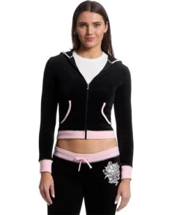 Juicy Couture Vday Heritage Track Jacket With Contrast Rib | Coats & Outerwear