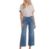 NYDJ Petite Teresa Wide Leg Ankle Jeans in Majorca Bay