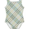 Burberry Kids Talia Check Swimsuit (Toddler/Little Kid/Big Kid) | Swimwear