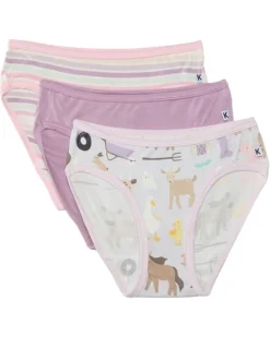 Kickee Pants Kids Print Girl's Underwear Set of 3 (Big Kid) | Socks -Shoes For Every Day 71Ps4 dWNFL. AC SR736920