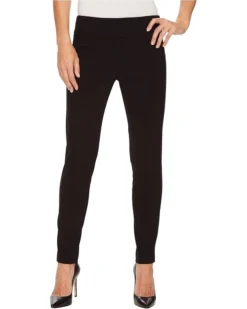 Elliott Lauren Control Stretch Pull-On Ankle Pants with Back Slit detail