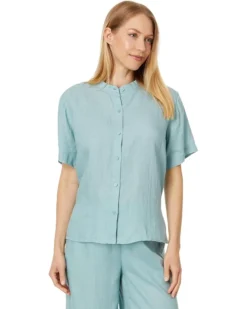 Eileen Fisher Mandarin Collar Short Sleeve Shirt | Shirts & Tops 13 Eileen Fisher Mandarin Collar Short Sleeve Shirt | Shirts & Tops -Shoes For Every Day 71RrTebehGL. AC SR736920