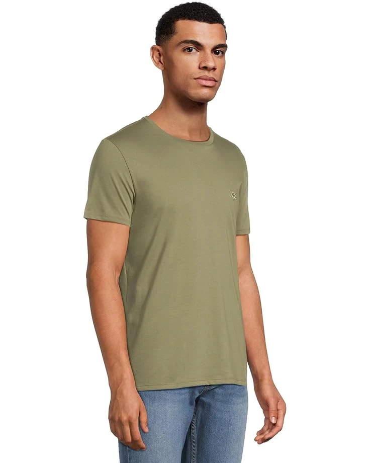 Lacoste Monochrome Cotton Pima Jersey Crew Neck T-shirt | Shirts & Tops 2 Lacoste Monochrome Cotton Pima Jersey Crew Neck T-shirt | Shirts & Tops - Image 2