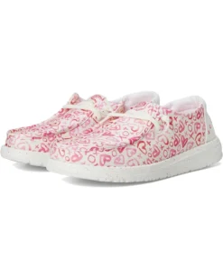 Hey Dude Kids Wendy Watercolor Hearts (Little Kid/Big Kid) | Sneakers & Athletic Shoes