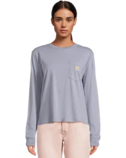 Carhartt TENCEL™ Fiber Series Loose Fit Long-Sleeve Pocket T-Shirt | Shirts & Tops