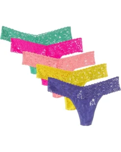 Hanky Panky Signature Lace Petite Low-Rise Thong 5-Pack | Underwear & Intimates