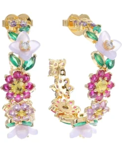 Kate Spade New York Bursting Blooms Hoops | Earrings