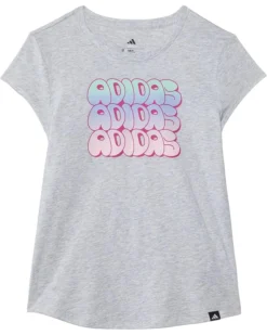 adidas Kids Cap Sleeve Heather Tee (Big Kid) | Shirts & Tops